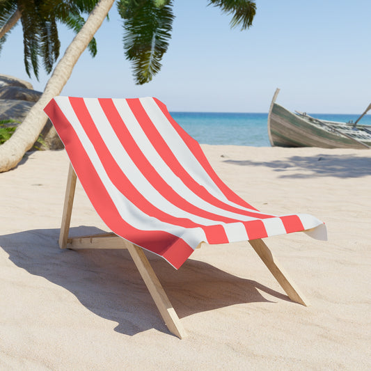 Crimson Cabana Towel