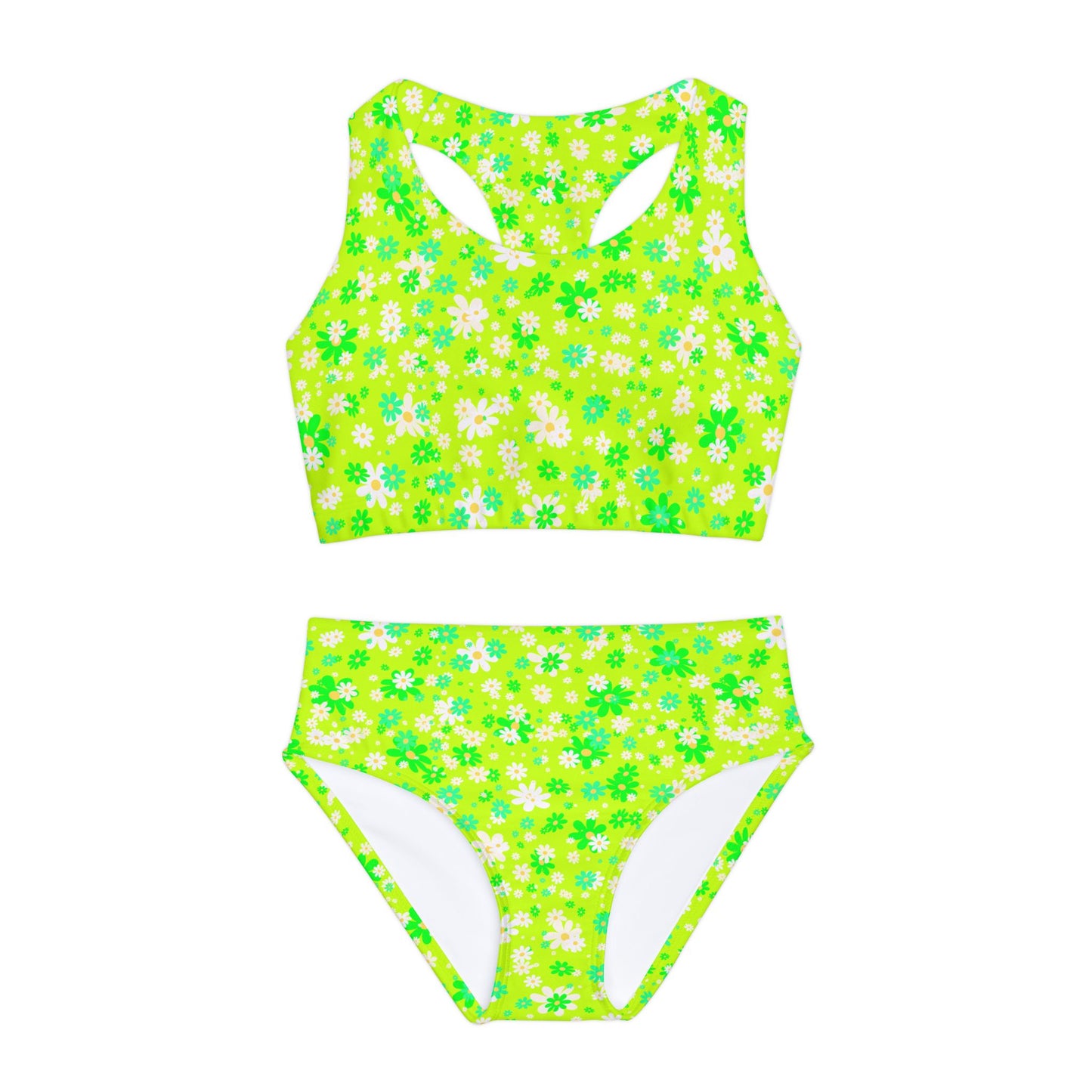 Twisted Lime Two Piece