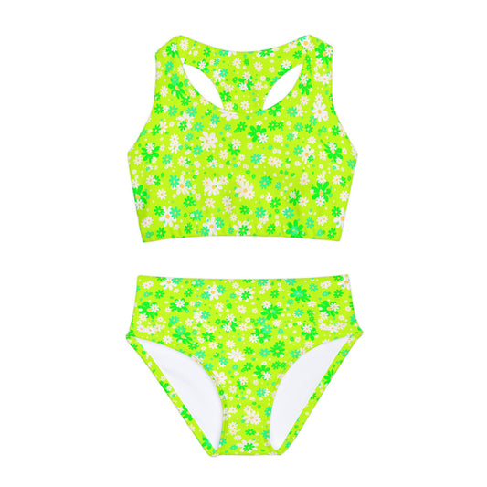 Twisted Lime Two Piece